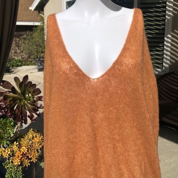 Free People Gossamer V-Neck Sweater Sz Med - Picture 3 of 11